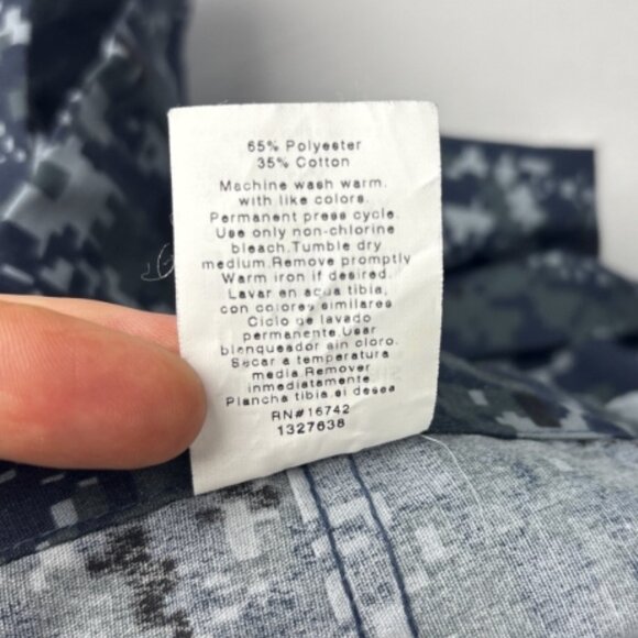 White Swan Fundamentals Adult 4X Scrub Pants 14020 3020 Navy Blue Camo Digital - Picture 8 of 8